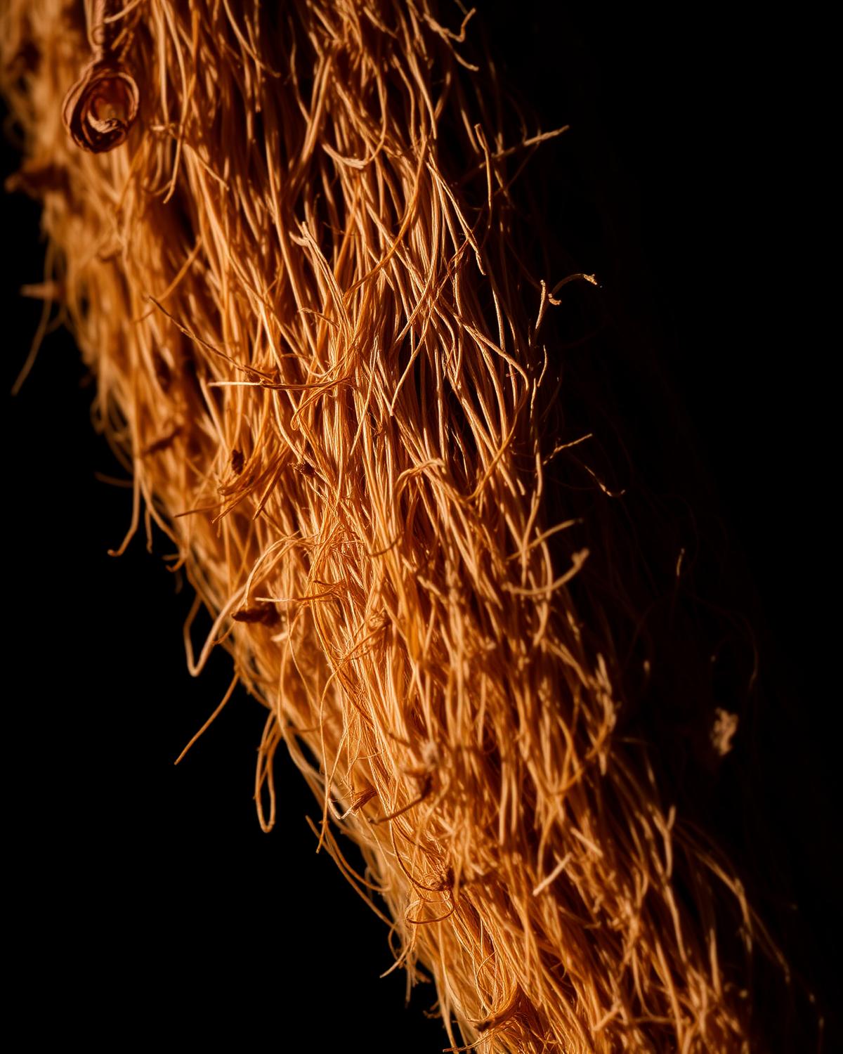 Coconut husk fibers